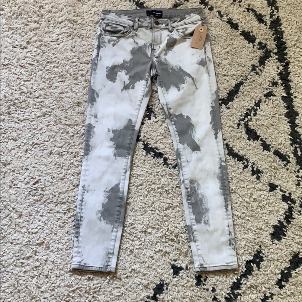 the Kooples slim leg tie dye Jeans